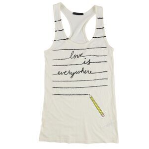 dirty violet Womens Love Is Everything Tank Top, Multicoloured, NWT